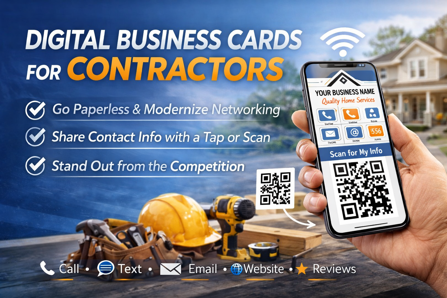 Marketing: Digital Business Cards for Contractors: The Complete Guide for Tradespeople - TradePass Blog
