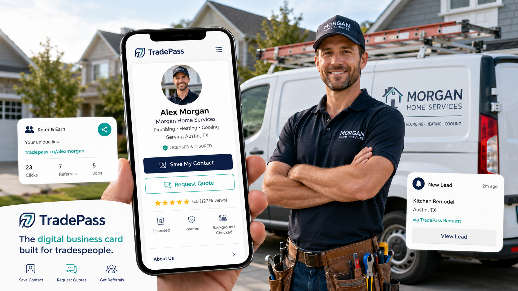 Product: What Is TradePass? The Digital Business Card Built for Tradespeople - TradePass Blog