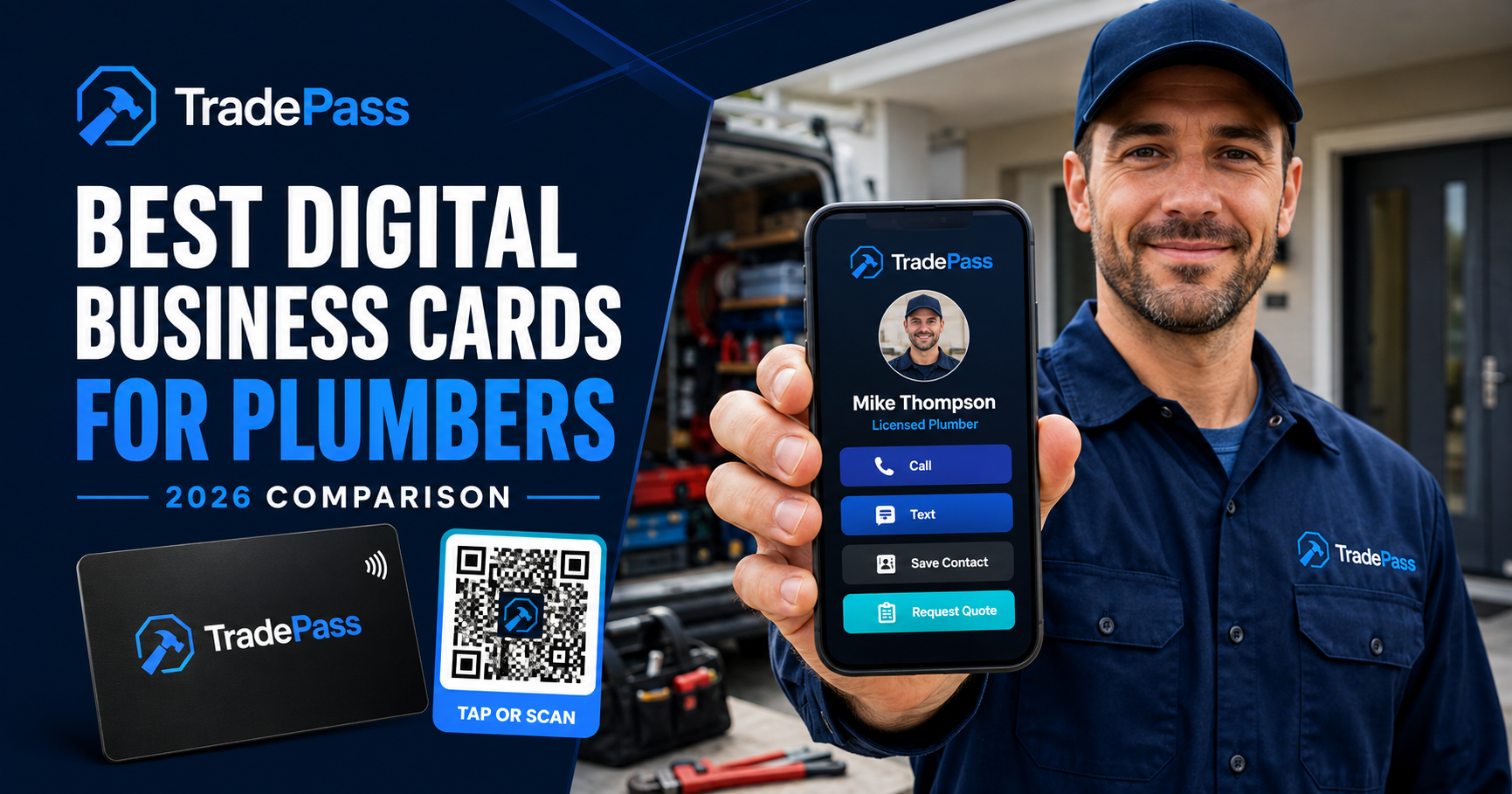 Tools & Apps: Best Digital Business Cards for Plumbers (2026) - TradePass Blog